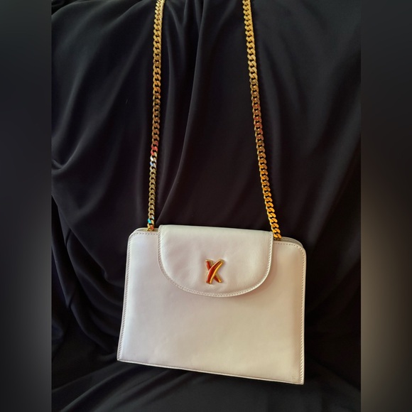 Paloma Picasso Handbags - Paloma Picasso, small cream, leather shoulder bag